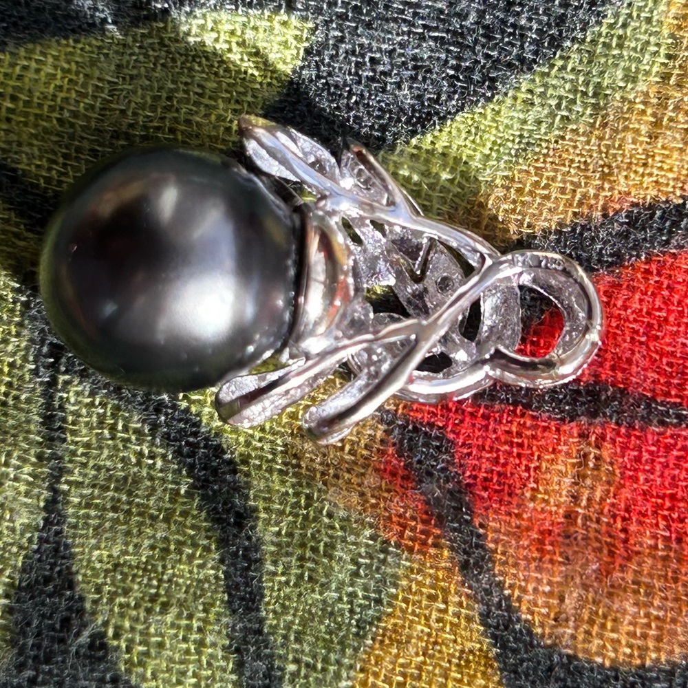 ๐ 18k 750 diamond Tahitian pearl Pendant and bracelet! - Picture 4 of 7